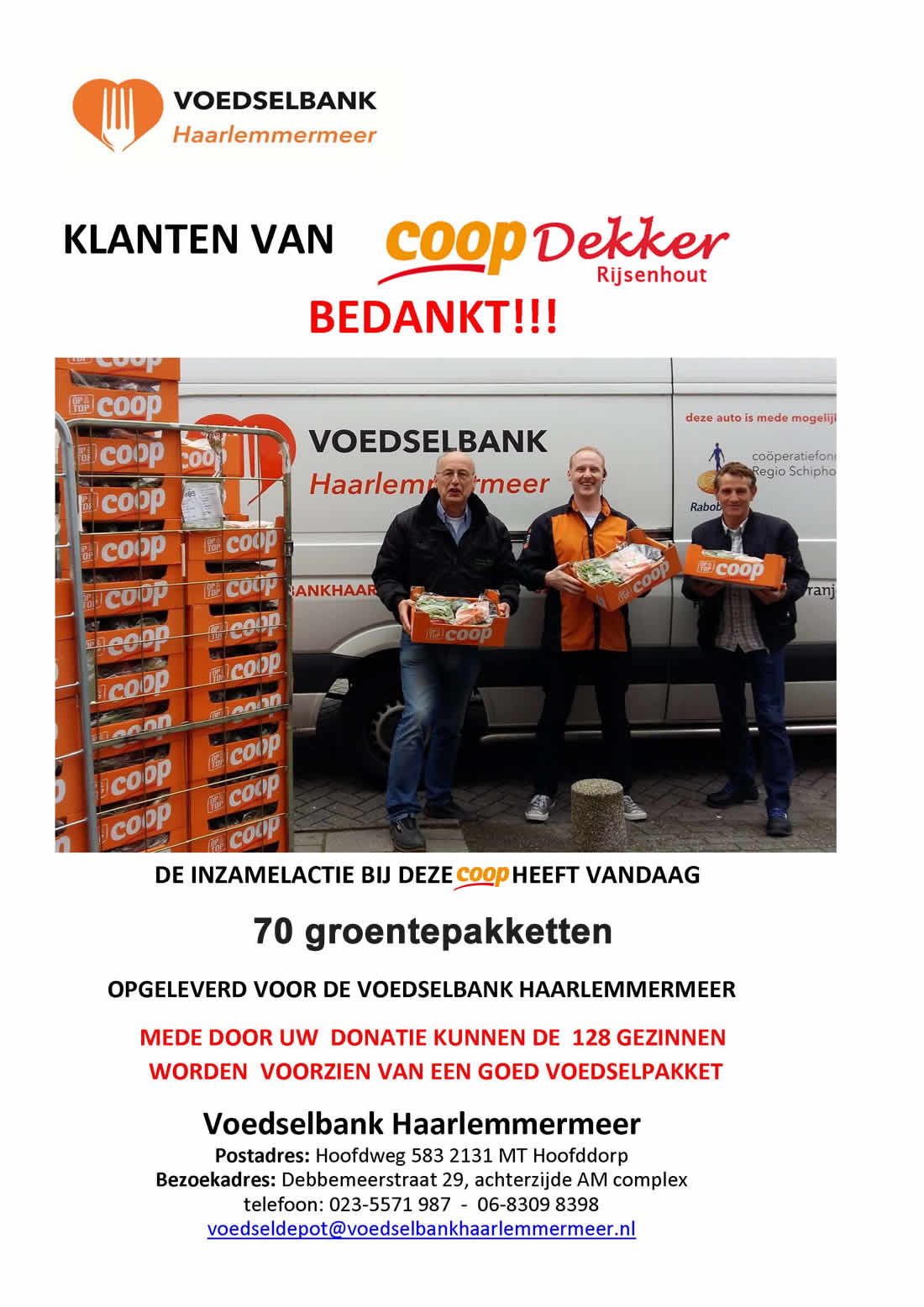 Poster Bedankt coop rijsenhout