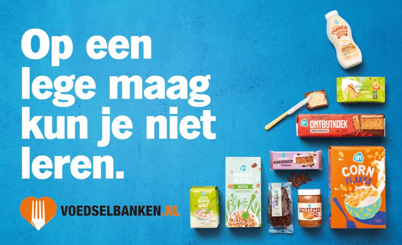 Albert Heijn en de Voedselbank organiseren samen inzamelingsactie “Op een lege maag kun je niet Albert Heijn en de Voedselbank organiseren samen inzamelingsactie “Op een lege maag kun je niet